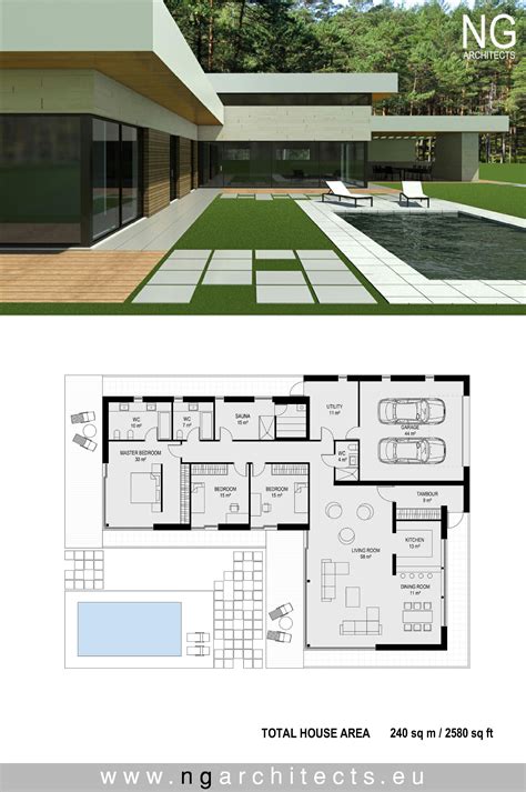 Modern Villa Floor Plan Design - Image to u