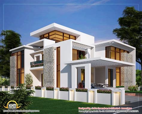 Contemporary Style House Plans Kerala - Erita Home Design