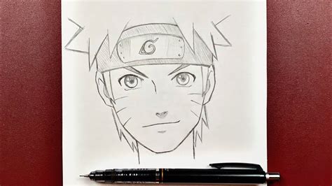 Anime drawing | how to draw Naruto Uzumaki step-by-step using just a pencil - YouTube