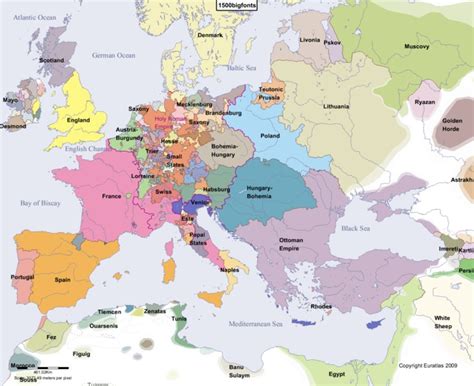 Map Of Europe 1600 To 1700