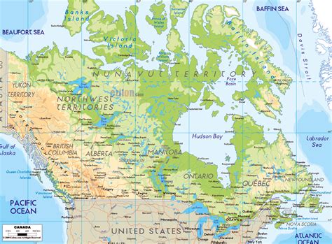 Detailed Canadian Map