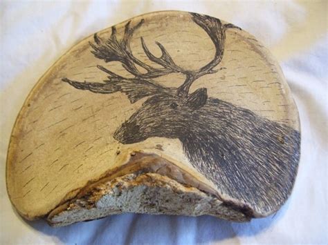 dried tree fungus art caribou