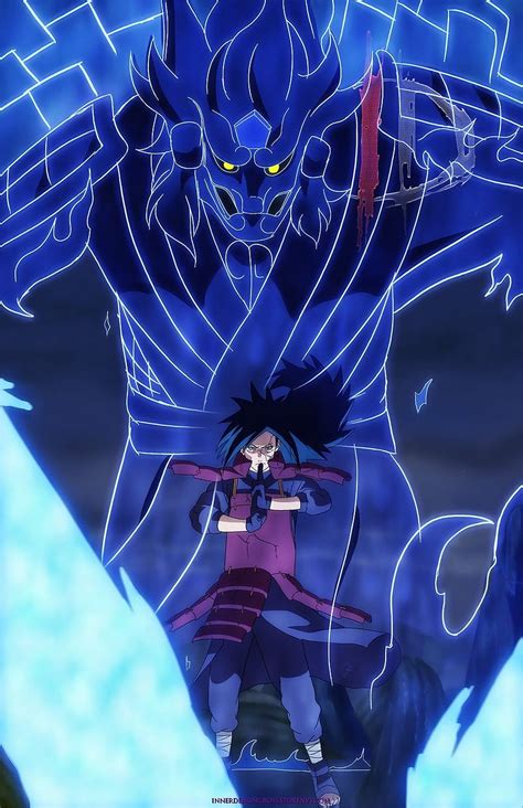 Susano'o from Inner Demon Art. Madara, Blue Susanoo HD phone wallpaper ...