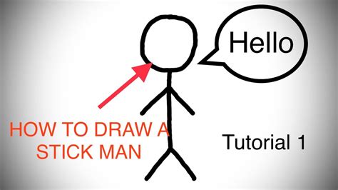 HOW TO DRAW A STICKMAN ( VERY EASY ) - YouTube