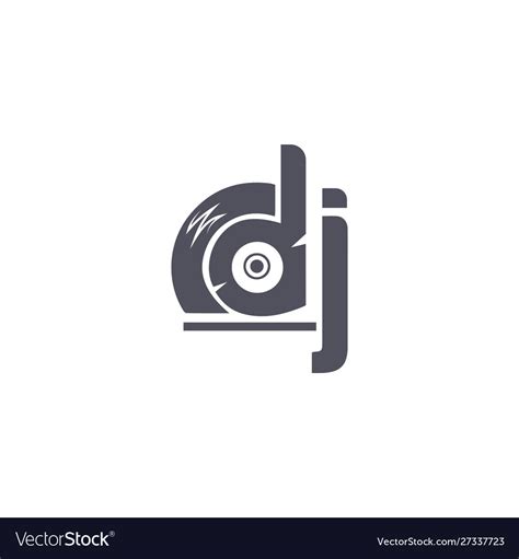 Letter logo jd dj logo design Royalty Free Vector Image