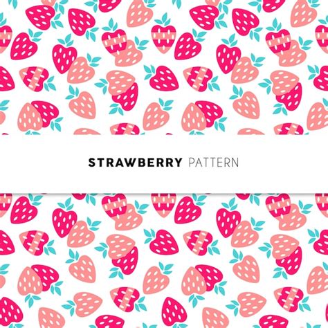 Premium Vector | Strawberries pattern