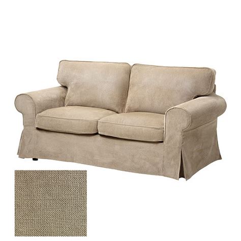 IKEA Ektorp 2 Seat Sofa SLIPCOVER Loveseat Cover VELLINGE BEIGE New