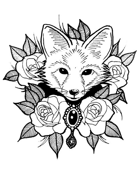 Cute Baby Fox Drawing | Free download on ClipArtMag