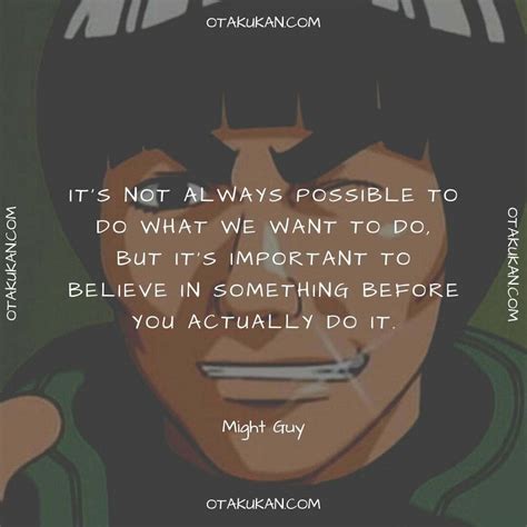 Best Might Guy Quotes From Naruto Shippuden | OtaKuKan