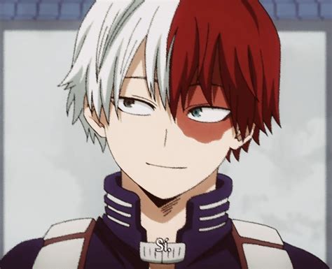 Shoto Todoroki Smiling Anime