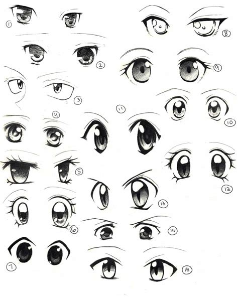 Anime and manga eyes Drawing Reference and Sketches for Artists