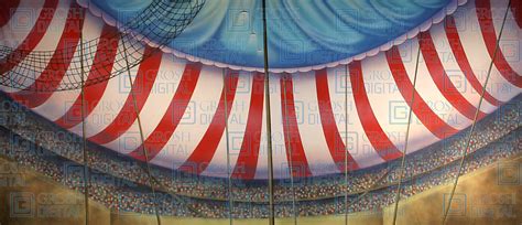 Circus Tent Interior Projected Backdrops - Grosh Digital