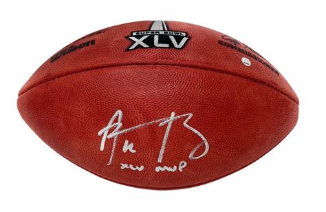 Aaron Rodgers Signed NFL Football Inscribed "XLV MVP" (Steiner) | Pristine Auction