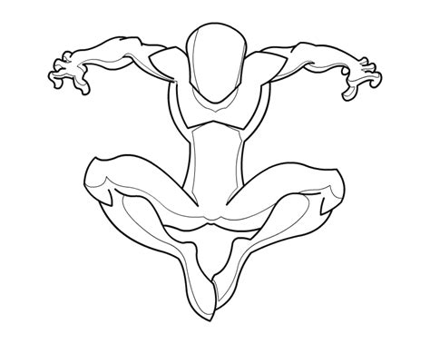 Spiderman Body Template 01 by RiderB0y on DeviantArt