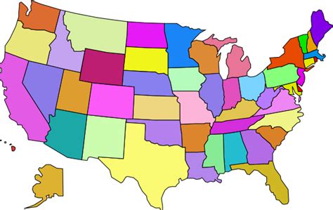 United States Map Clip Art at Clker.com - vector clip art online, royalty free & public domain