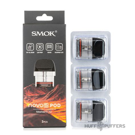 Smok Novo 5 Replacement Pods | 3 Pack for $8.99