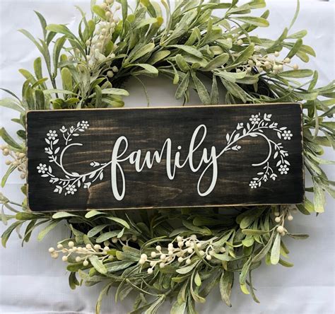 Family Sign Rustic Family Sign Rustic Wooden Family Sign | Etsy