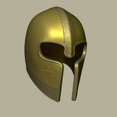 Golden Helmet - 3D Model by gsommer