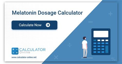 Melatonin Dosage Calculator - Estimate Melatonin Dosage By Weight