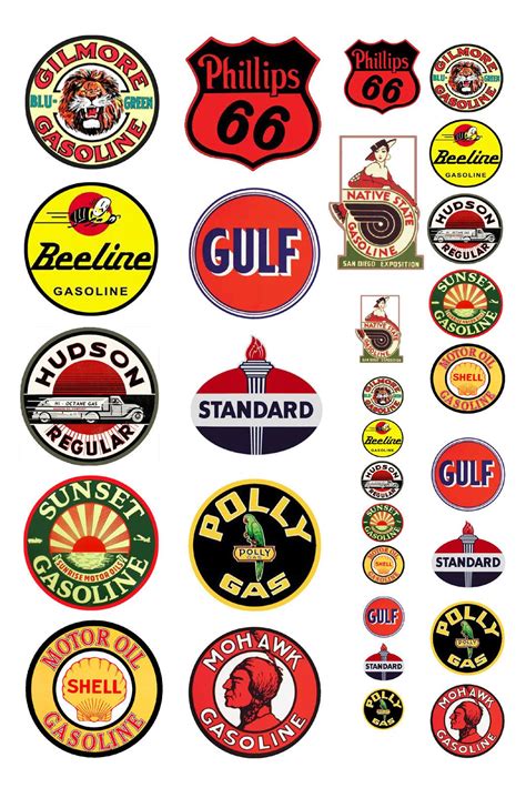 old gas station logos - Fermina Stock