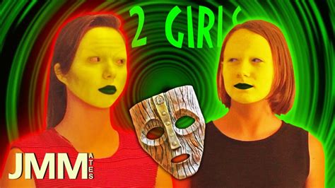 2 Girls 1 Mask (The MASK Girl Dorian Transformation) The MASK Returns - YouTube