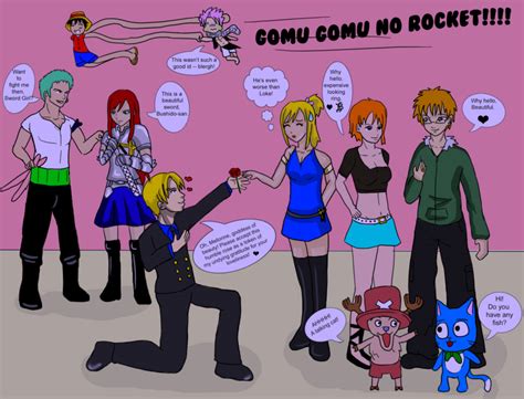 One Piece x Fairy Tail Crossover Coloured by megasean3000 on DeviantArt