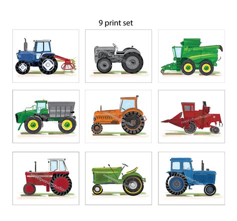 Tractor Wall Art Decor Farm Tractor Artwork for Boy Tractor - Etsy | Tractor art, Wall art decor ...