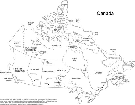 Printable Map Of Canada | New Calendar Template Site