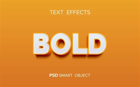 Premium PSD | Creative bold text effect