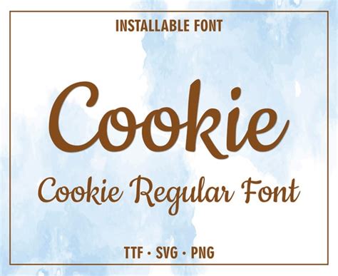 Cookie Font Cursive Font Calligraphy Font Monogram Font Invite - Etsy