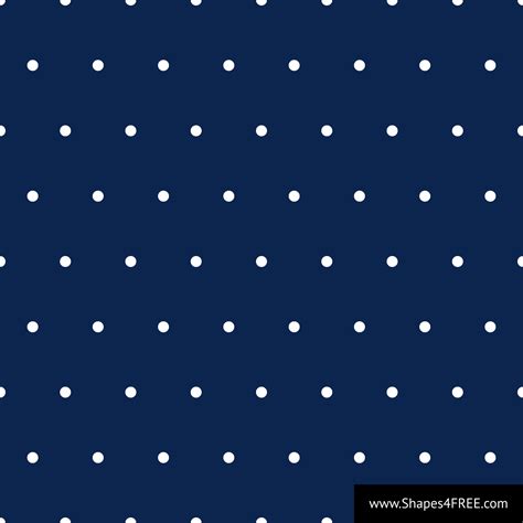 Navy Blue Polka Dot Vector Pattern | Shapes4FREE