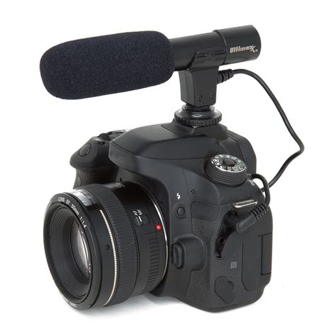 External Interview Video Recording Camera Microphone MIC for Canon Nikon DSLRs 738676504330 | eBay