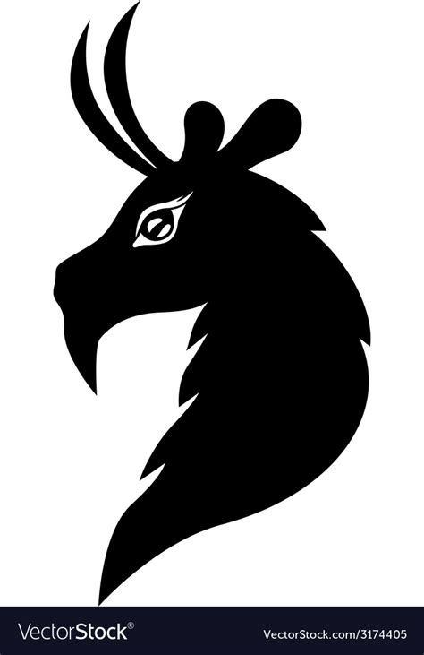 Goat symbol Royalty Free Vector Image - VectorStock