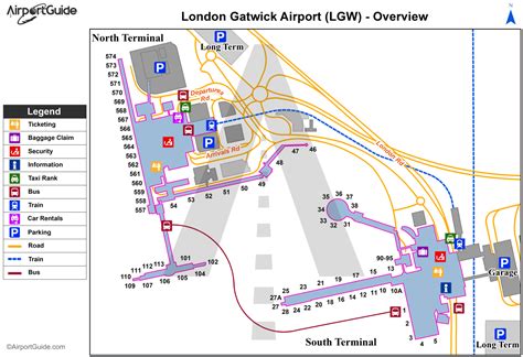 London - London Gatwick (LGW) Airport Terminal Maps - TravelWidget.com