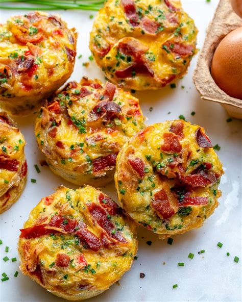 These Clean Eating Bacon Egg Muffins are the Bomb! | Clean Food Crush