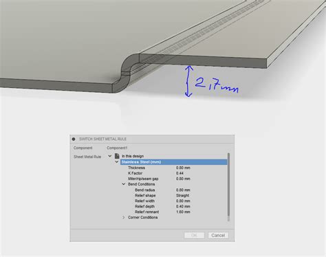 Sheet metal minimal flange - Autodesk Community