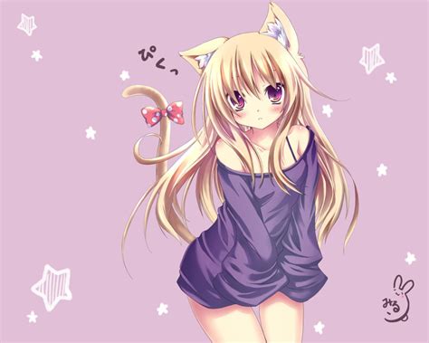 Anime Cat Girl Wallpaper - WallpaperSafari