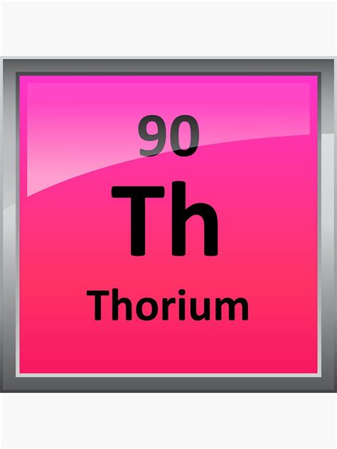 "Thorium Periodic Table Element Symbol" Sticker for Sale by sciencenotes | Redbubble