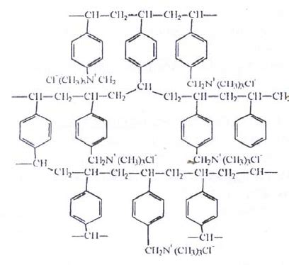 Chemical structure of an Anion exchange resin | Download Scientific Diagram