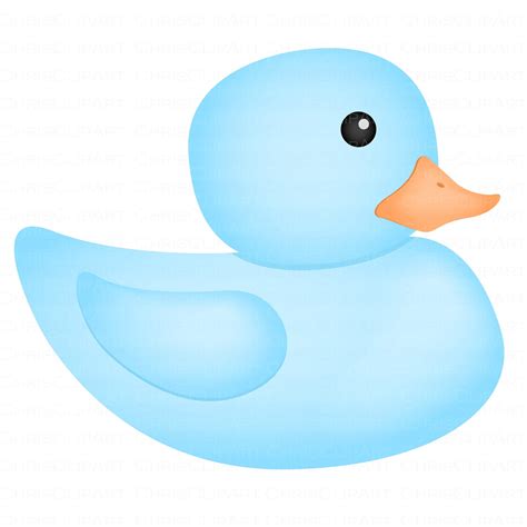 Blue Rubber Duck Clip Art