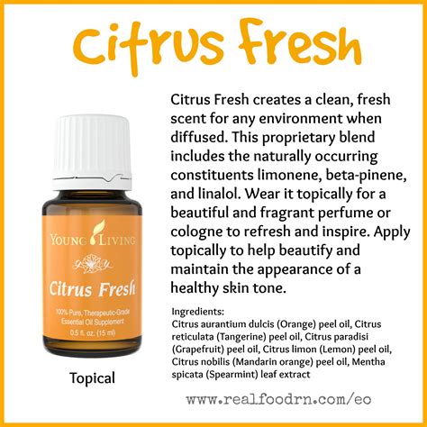 Citrus Fresh Essential Oil - Real Food RN