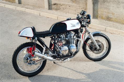 A Classic Honda CB550 Cafe Racer