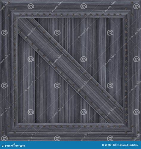 Metal Grey Wooden Crate Texture, Seamless Pattern with Diagonal Bar ...