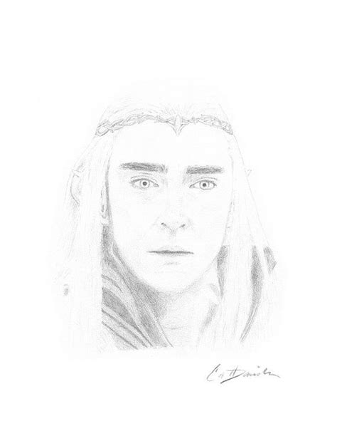 Thranduil Drawing Thranduil Portrait Lee Pace the Hobbit Lord of the ...