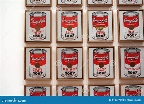 Campbell`s Soup Cans Andy Warhol At The Museum Of Modern Art Editorial Photo | CartoonDealer.com ...