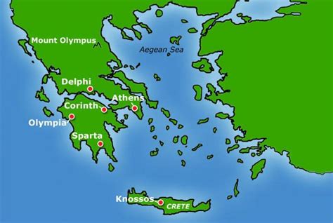 Ancient Greece map ks2 - Map of ancient Greece ks2 (Southern Europe - Europe)