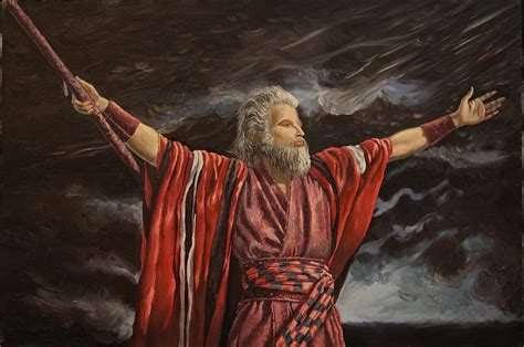 Moses Parting the Red Sea Painting by Rosencruz Sumera - Fine Art America