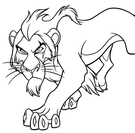 The Lion King Scar The Lion King Scar Colouring Pages Lipomaback ...