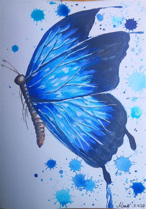 2 How to draw a watercolor butterfly step by step