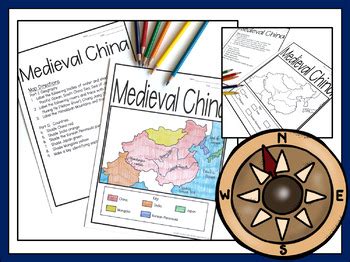 Medieval China Map Activity | Google Classroom | Printable & Digital